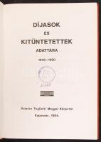 Magyar Józsefné (szerk.): Díjasok és kitüntetettek adattára 1948-1980. Kaposvár, 1984.