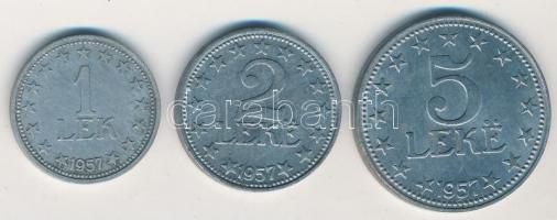 Albánia 1957. 1L + 2L + 5l T:2
Albania 1957. 1 Lek + 2 Lek + 5 Lek C:XF