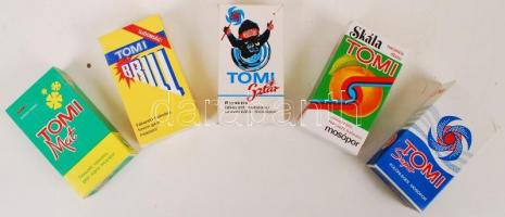 Retro Tomi mosóporcsalád, összesen:5 db, 28×10 cm