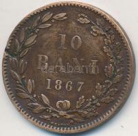Románia 1867. 10B Cu T:2-/3
Romania 1867. 10 Bani Cu C:aVF