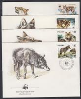 WWF: Wolves set + 4 FDC and CM WWF: Farkasok sor + 4 db FDC és CM