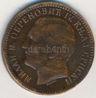 Szerbia 1879. 10P I. Milán herceg T:2- Serbia 1879. 10 Para Prince Milan I C:VF