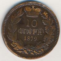 Szerbia 1879. 10P "I. Milán herceg" T:2-
Serbia 1879. 10 Para "Prince Milan I" C...