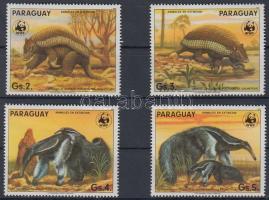 1985 WWF: Állatok sor + 4 db FDC és CM Mi 3854-3857