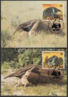 WWF: Állatok sor + 4 db FDC és CM WWF: Animals set + 4 FDC and CM