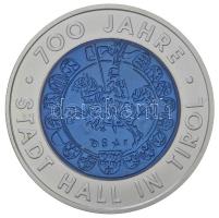 Ausztria 2003. 25€ Ag (bi-metal) "700 éve város Hall in Tirol" T:BU Austria 2003. 25 Euro Ag (bi-metallic) "City of Hall in Tyrol" C:BU Krause KM# 3101