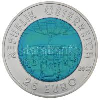 Ausztria 2007. 25€ Ag (bi-metal) "Osztrák légiközlekedés" T:BU Austria 2007. 25 Euro Ag (bi-metallic) "Austrian Aviation" C:BU Krause KM# 3147