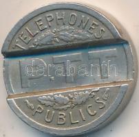 Franciaország 1937. Fém telefonérme T:2
France 1937. Metal telephone token C:XF