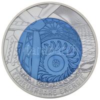 Ausztria 2010. 25€ Ag (bi-metal) "Megújuló energia" T:BU Austria 2010. 25 Euro Ag (bi-metallic) "Renewable Energy" C:BU Krause KM# 3189