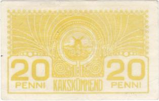 Észtország 1919. 20p T:III Estonia 1919. 20 Penni C:F