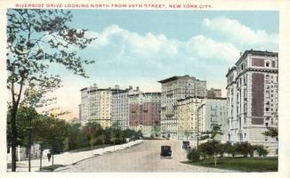 New York City, Riverside drive, automobiles