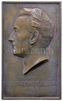 Szentgyörgyi (Schreiner) István (1881-1938) 1937. "Nagyrápolti Szentgyörgyi Albert" egyoldalas szögletes bronz plakett (82x50mm) T:2- Hungary 1937. "Albert Szent-Györgyi" commemorative bronze plaque. Sign: István Szentgyörgyi (82x50mm) C:VF HV 706., HPII: 2700.