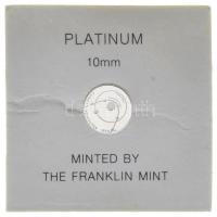 Amerikai Egyesült Államok 1974. "Comet Kohoutek" mini platina emlékérem eredeti piros Fran...