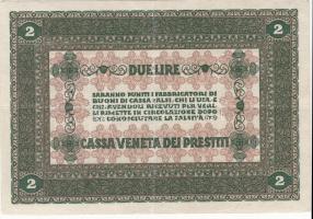 Olaszország/Velence/osztrák-magyar megszállás 1918.  2L  T:III
Italy/Venice/Austrian-Hungarian occup...