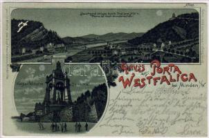 Porta Westfalica 1898 Litho