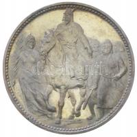 1896. 1K Ag "Millenium" jelöletlen Artex-veret T:P
Hungary 1896. 1 Korona Ag "Hungari...