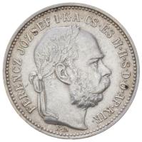 1892. 1K Ag "Ferenc József" T:2 Hungary 1892. 1 Korona Ag "Franz Joseph" C:XF Adamo K5