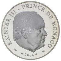 Monaco 2004. 5 Ag "Szent Devota" T:PP Monaco 2004. 5 Euro Ag "Saint Devota" C:PP Krause KM# 180