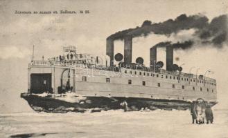 Icebreaker in the ice-bound Lake Baikal (fl)