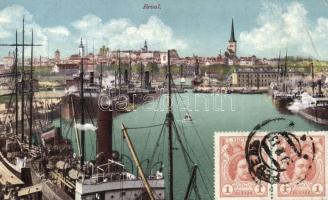 Tallin, Reval; port, steamships (EB)