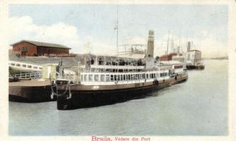 Braila, port, steamship