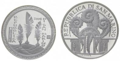 San Marino 2008R 5€ Ag "Pekingi Olimpia" + 10€ Ag "500 éve szület...