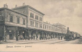 Zimony, Zemun; Kolodvor, Bahnhof; Verlag M. Cuckovic / railway station
