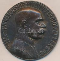 Habsburg Birodalom / Csehország 1908. &quot;I. Ferenc József / A prágai jubileumi kiállítás emlékére&quot; fém emlékérem (60mm) T:2- &lt;br/&gt;Habsburg Monarchy / Bohemia 1908. &quot;Franz Joseph I / The Memory of the Jubilee Exhibition in Prague&quot;metal medal (60mm) C:VF