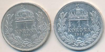 1893-1912KB 1K Ag "Ferenc József" (2x) T:2
Adamo K5,K5.1