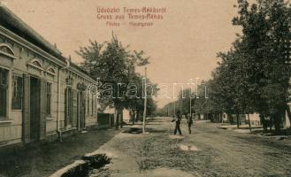 Temesrékás, Főutca, Wolfner kereskedése / main street, shop