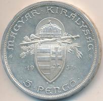 1938. 5P Ag "Szent István" T:2 apró ph.
Adamo P8.1