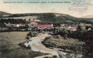 Málnásfürdő, Siculia Rt. szénsavgyár telepe és állomása / soda factory plant