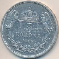 1908KB 5K Ag "Ferenc József" T:2-
Adamo K7