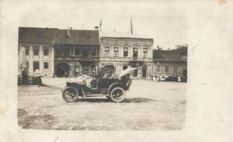 Abrudbánya, Főtér, Rosenberg képviselő automobilja / main square, deputy Rosenberg's automobile, photo