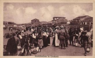 Skopje, Markttreiben in Ueskueb / market, Macedonaian folklore (EK)