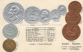 Set of coins, Acuador, Emb.