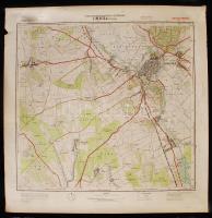 1953 Szegvár: 3 db, a Magyar Néphadsereg vezérkara által kiadott oktatótérkép