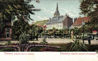 Pozsony, Pressburg; Kossuth Lajos tér / promenade (EK)