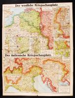 1915 Európa és Oroszország, Újvidék katonai térképe