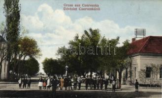 Cservenka, street
