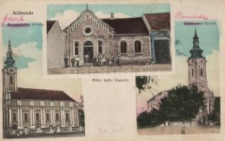 Alibunár, Rumänische, Katholische, Serbische Kirche / churches