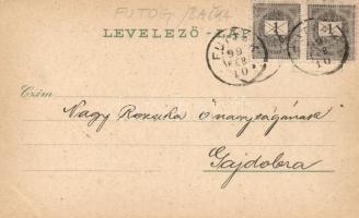 1899 Futak, Futtak; gőzmalom, fűrésztelep / factory plants, Schwidernoch Károly litho