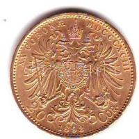 Ausztria 1893. 20K Au 6,77g T:2