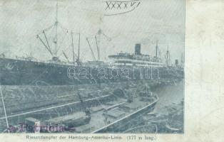 SS Patrica, Riesendampfer Hamburg America Line (wet damage)