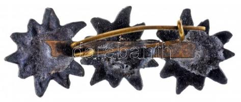 ~1930. Havasi gyopár zománcozott turista jelvény T:2