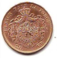 Belgium 1874. 20Fr Au 6,45g T:2