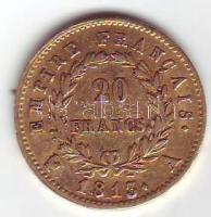 Franciaország/Császárság/I.Napóleon 1813A 20Fr Au 6,45g T:2