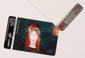 2003 In memoriam Szász Endre telefonkártyák a művész portréjával és az Ádám és Éva című képével, 2 d...