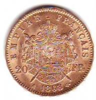 Franciaország/II.Császárság/III.Napóleon 1868A 20Fr Au 6,45g T:2