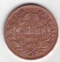 Franciaország/II.Császárság/III.Napóleon 1855BB 20Fr Au 6,45g T:2